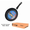 Nadstar Frypan 22CM Nonstick Interior For Low Fat Healthy Cooking Stainless Steel Fitting Extra Heavy Ceramic Gas  Electric & Hob FP22