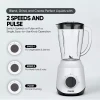 Nikai Blender 1.5L 450W 2 in 1 Unbreakable PC Jar 3 Speeds Stainless Blades Easy To Clean Detachable Parts Perfect for Blending and Grinding - NB2511AX