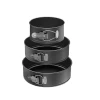 Decakila Spring Foam 3Pcs Nonstick Cake Pans Leakproof Round Cake Pan Set Bakeware Cheesecake Pan KMTT078B