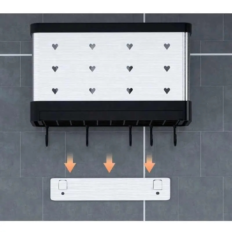 Nadstar Cutlery Set Holder Rack For Kitchen &Amp; Home Kitchen Wall Mount Hp12-200 8 Nadstar Cutlery Set Holder Rack For Kitchen &Amp; Home Kitchen Wall Mount Hp12-200