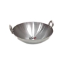 Nadstar Aluminium Karai 15.75" No8 Heavy Base Aluminum Kadai Deep Frying Kadai with Handle for Kitchen