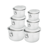 Nadstar Aluminium Sufuria 6pcs with Lid & Handle 29L 31.5L 34.5L 37.5L 39.5L 42.5L Cookware Set Tope Cooking Pot for Commercial Use - Gauge 13 Kitchen Heavy Duty Tapela