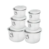 Nadstar Aluminium Sufuria 6pcs with Lid & Handle 29L 31.5L 34.5L 37.5L 39.5L 42.5L Cookware Set Tope Cooking Pot for Commercial Use - Gauge 13 Kitchen Heavy Duty Tapela