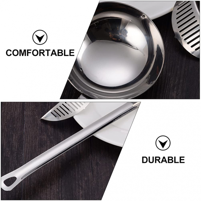 Nadstar Stainless Steel Hot Pot Soup Spoon Strainer Scoops Spoon Slotted Strainer Ladle Gravy Ladle Colander Kitchen D198 8 Nadstar Stainless Steel Hot Pot Soup Spoon Strainer Scoops Spoon Slotted Strainer Ladle Gravy Ladle Colander Kitchen D198