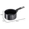 Tefal Unlimited Saucepan 16 CM All Hobs Titanium Non Stick Anti Scratch Safe Non Stick G6 Unlimited Round Saucepan With Pouring Edge Pan Cast Aluminum G2552802