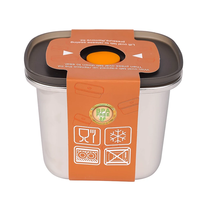 Nadstar Stainless Steel Food Storage 550Ml Eco-Friendly Lunchbox Compartments Stainless Steel Take Away Sp0572 1 Nadstar Stainless Steel Food Storage 550Ml Eco-Friendly Lunchbox Compartments Stainless Steel Take Away Sp0572