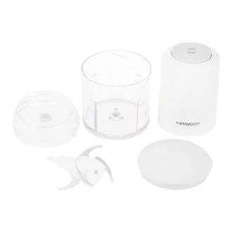 Kenwood Chopper 400W Electric Food Chopper With 500Ml Bowl Dual Speed Stainless Steel Quad Blade Rubber Lid Ice Crush Function CHP40.000WH