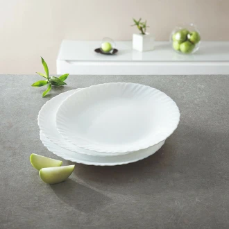 Luminarc Feston White Dinner Plate 25cm 6pcs P4082