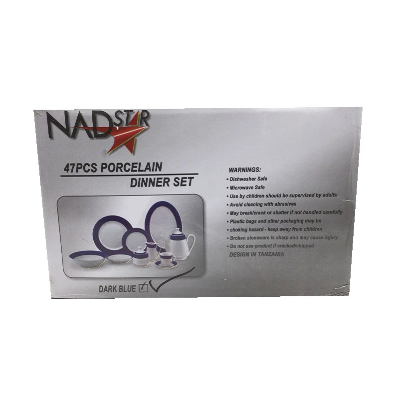 Nadstar Dinner Set 47Pcs Porcelain Gray Rspd004 3 Nadstar Dinner Set 47Pcs Porcelain Gray Rspd004