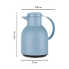Tefal Samba Jug 1 Liter Blue Isothermal Jug Translucent Vacuum Flask Plastic-Polypropylenex (PP) Glass Liner K3035312 F4010110