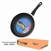 Nadstar Frypan 28CM Nonstick Interior For Low Fat Healthy Cooking Stainless Steel Fitting Extra Heavy Ceramic Gas  Electric & Hob FP28