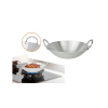 Nadstar Aluminium Karai 13" No6 Heavy Base Aluminum Kadai Deep Frying Kadai with Handle for Kitchen