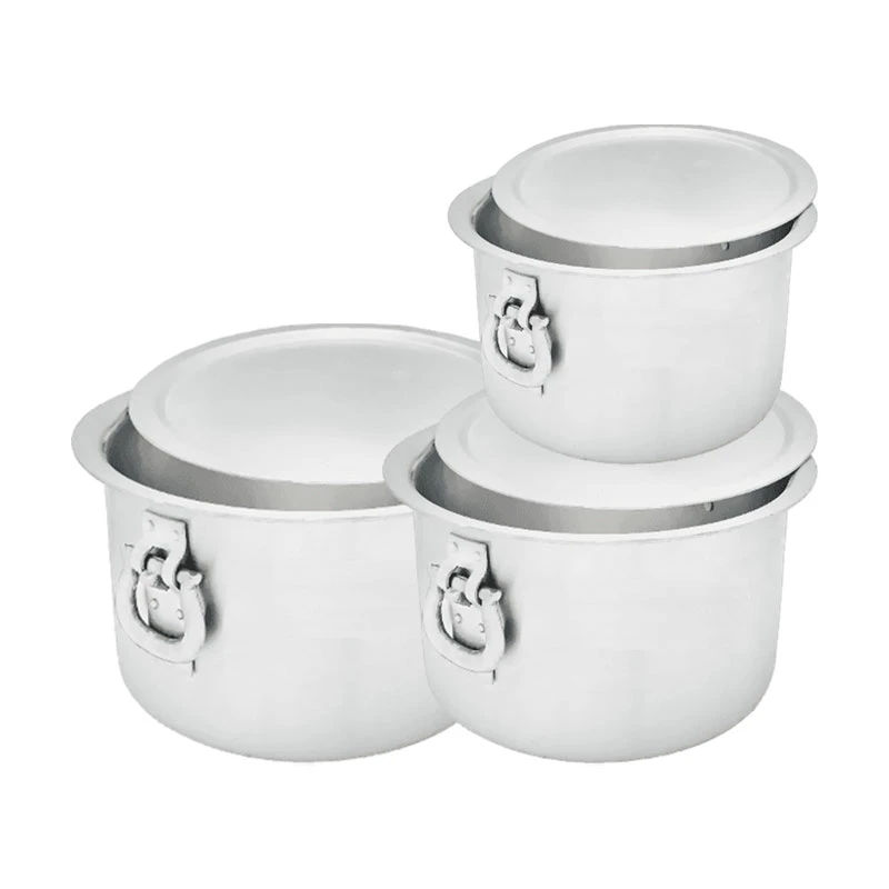 Nadstar Aluminium Sufuria 3Pcs With Lid &Amp; Handle 210L 250L 300L Cookware Set Tope Cooking Pot For Commercial Use - Gauge 6 Kitchen Heavy Duty Tapela 2 Nadstar Aluminium Sufuria 3Pcs With Lid &Amp; Handle 210L 250L 300L Cookware Set Tope Cooking Pot For Commercial Use - Gauge 6 Kitchen Heavy Duty Tapela