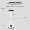 Nikai Blender 1.5L 450W 2 in 1 Unbreakable PC Jar 3 Speeds Stainless Blades Easy To Clean Detachable Parts Perfect for Blending and Grinding - NB2511AX