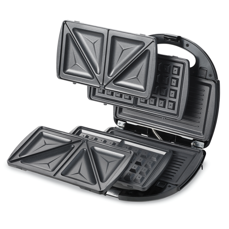 Kenwood Sandwich Maker 3 In 1 Sandwich Grill/Griddle Waffle Dual Plate Press For Toasties Easy To Use &Amp; Clean Non-Stick Plates Compact Size Bread Toaster Smm01.A0Bk 4 Kenwood Sandwich Maker 3 In 1 Sandwich Grill/Griddle Waffle Dual Plate Press For Toasties Easy To Use &Amp; Clean Non-Stick Plates Compact Size Bread Toaster Smm01.A0Bk
