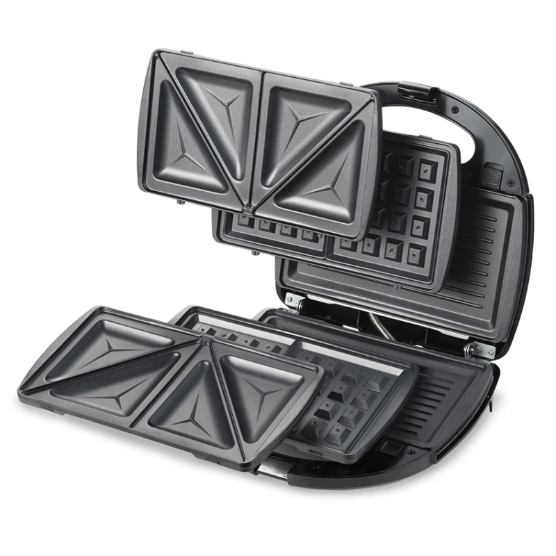 Kenwood Sandwich Maker 3 In 1 Sandwich Grill/Griddle Waffle Dual Plate Press For Toasties Easy To Use &Amp; Clean Non-Stick Plates Compact Size Bread Toaster Smm01.A0Bk 4 Kenwood Sandwich Maker 3 In 1 Sandwich Grill/Griddle Waffle Dual Plate Press For Toasties Easy To Use &Amp; Clean Non-Stick Plates Compact Size Bread Toaster Smm01.A0Bk