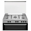 Nikai Cooker 90x60 Full Gas Oven Cooking Range 5 Gas Burner With Double Glass Oven Door Button Ignition Hobs And Oven U9063FS