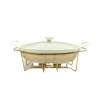 Nadstar Chafing Dish for Buffet Stoves Made of Ceramic Soup Pot Porcelain Food Serving 735-116
