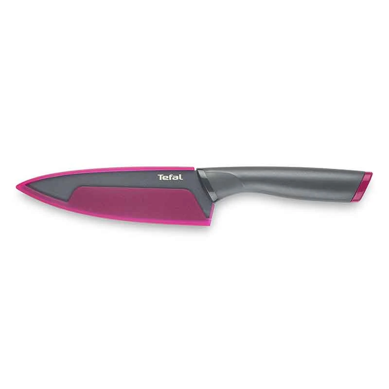 Tefal Fresh Kitchen Chef Knife With Cover 15Cm Titanium Non Stick Coating Ideal For Slicing &Amp; Chopping All Types Of Food High Performance Stainless Steel K1220304 3 Tefal Fresh Kitchen Chef Knife With Cover 15Cm Titanium Non Stick Coating Ideal For Slicing &Amp; Chopping All Types Of Food High Performance Stainless Steel K1220304