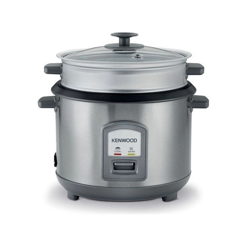 Kenwood 2-In-1 Rice Cooker 1.8L 10-Cups Rice With Food Steamer Basket Non-Stick Cooking Pot Temepered Glass Lid Warm/Cook Lights Spatula Holder Detachable Cord Rcm45.000Ss 1 Kenwood 2-In-1 Rice Cooker 1.8L 10-Cups Rice With Food Steamer Basket Non-Stick Cooking Pot Temepered Glass Lid Warm/Cook Lights Spatula Holder Detachable Cord Rcm45.000Ss