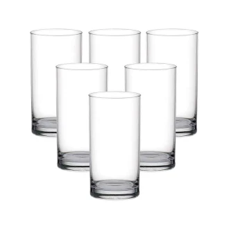 Ocean Glass 6pcs Fin Line Hi Ball 280ml Drink Tumbler 1B01210