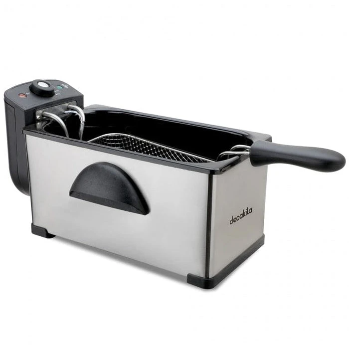 Decakila Deep Fryer 3L Stainless Steel 2000W Temperature 115-190C 304 Stainless Steel Heating Element Oil Fryer Keec056M 1 Decakila Deep Fryer 3L Stainless Steel 2000W Temperature 115-190C 304 Stainless Steel Heating Element Oil Fryer Keec056M