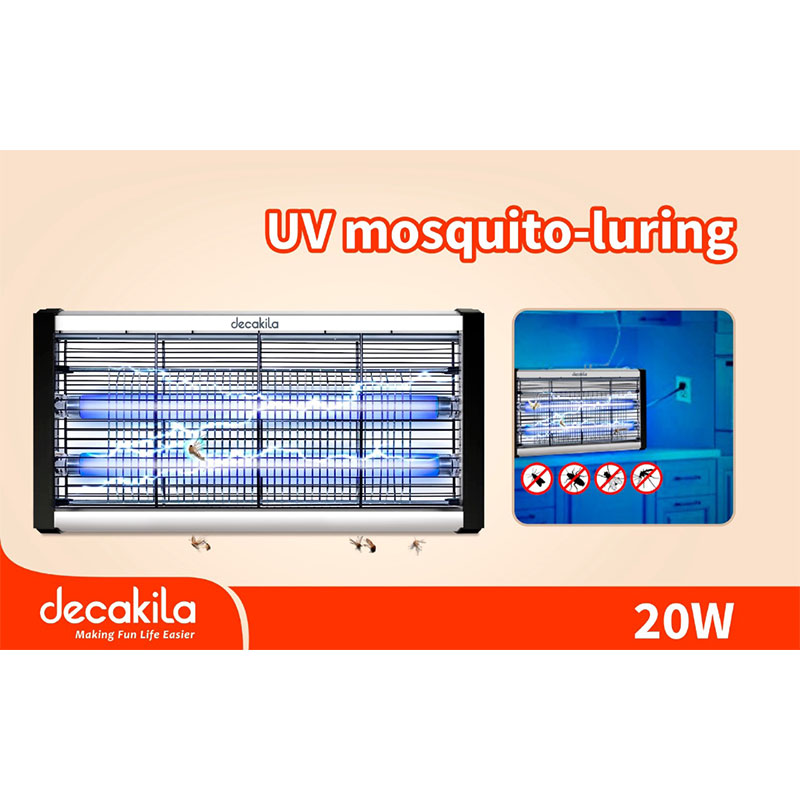 Decakila Mosquito Killing Lamp 20W Safety Frame High Voltage No Chemical Metal Hanging Chain Kemq003W 2 Decakila Mosquito Killing Lamp 20W Safety Frame High Voltage No Chemical Metal Hanging Chain Kemq003W