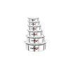 Nadstar Aluminum Sufuria 6pcs with Lid 14-16-18-20-22-24 Cookware Set Tope Cooking Pot with Lid for Commercial Use - Kitchen Heavy Duty