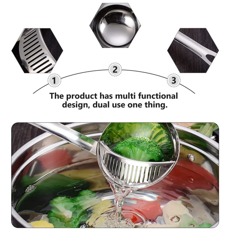 Nadstar Stainless Steel Hot Pot Soup Spoon Strainer Scoops Spoon Slotted Strainer Ladle Gravy Ladle Colander Kitchen D198 9 Nadstar Stainless Steel Hot Pot Soup Spoon Strainer Scoops Spoon Slotted Strainer Ladle Gravy Ladle Colander Kitchen D198