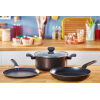 Tefal Easy Cook Frypan 28cm Titanium Non Stick Thermo Signal 100% Safe Cooking Pan Suitable for All Heat Sources Except Induction B5540602