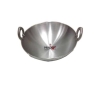 Nadstar Aluminium Karai 13" No6 Heavy Base Aluminum Kadai Deep Frying Kadai with Handle for Kitchen