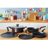 Tefal Easy Cook Frypan 28cm Titanium Non Stick Thermo Signal 100% Safe Cooking Pan Suitable for All Heat Sources Except Induction B5540602