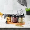 Hane Spice Jar 425ml x 3pcs Set Bergen Wooden Stand HN2936