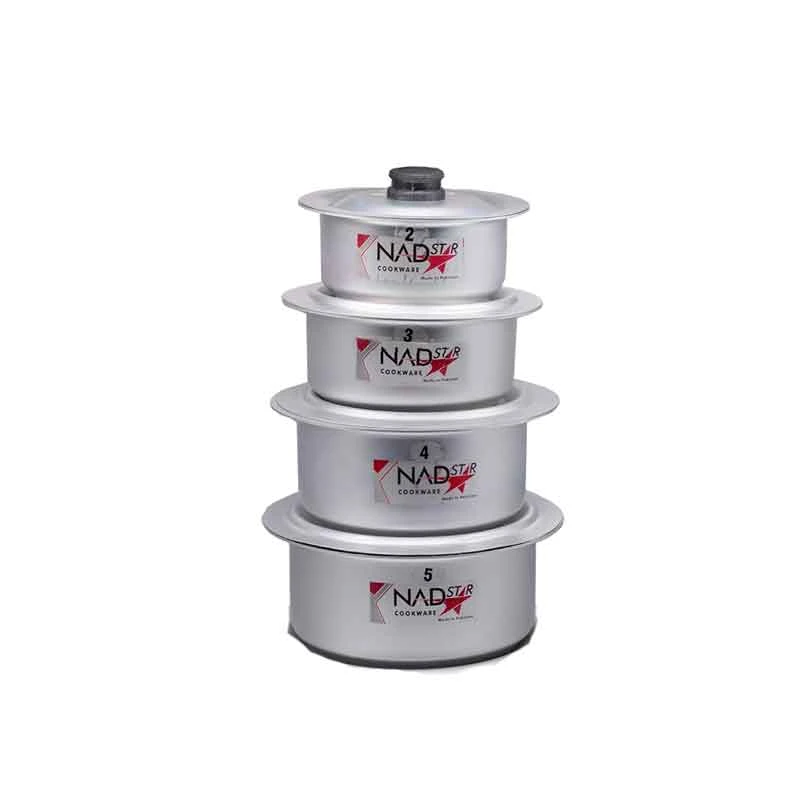 Nadstar Cookware Set 4Pcs Set With Lid Salvano Anodized Smooth Wooden Handle 2L 4L 5L 7.5L 1X4 1 Nadstar Cookware Set 4Pcs Set With Lid Salvano Anodized Smooth Wooden Handle 2L 4L 5L 7.5L 1X4