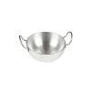 Nadstar Aluminium Classic Karai 8.25" No3 Heavy Base Aluminum Kadai Deep Frying Kadai with Handle for Kitchen