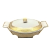Nadstar Chafing Dish for Buffet Stoves Made of Ceramic Soup Pot Porcelain Food Serving 375-71