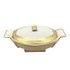 Nadstar Chafing Dish for Buffet Stoves Made of Ceramic Soup Pot Porcelain Food Serving 375-71