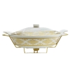 Nadstar Chafing Dish for Buffet Stoves Made of Ceramic Soup Pot Porcelain Food Serving 375-71
