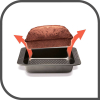Tefal Easy Grip Baking Mold Square Cake Pan 21x21 CM Carbon Steel Easy Handling Large H