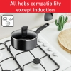 Tefal Dark Stone Cookware Set 11PCS Non Stick Thermo Signal 100% Safe Stewpots 22/24 CM + Lids Saucepan 18 CM Frypan 28 CM Wokpan 28 CM Spoon Ladle B491SB85