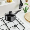 Tefal Dark Stone Cookware Set 11PCS Non Stick Thermo Signal 100% Safe Stewpots 22/24 CM + Lids Saucepan 18 CM Frypan 28 CM Wokpan 28 CM Spoon Ladle B491SB85