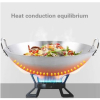 Nadstar Aluminium Karai 17" No9 Heavy Base Aluminum Kadai Deep Frying Kadai with Handle for Kitchen
