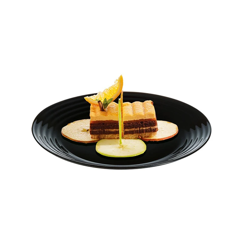Luminarc Harena Dessert Plate 19Cm 6Pcs Black L7613 2 Luminarc Harena Dessert Plate 19Cm 6Pcs Black L7613