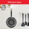 Tefal Dark Stone Cookware Set 11PCS Non Stick Thermo Signal 100% Safe Stewpots 22/24 CM + Lids Saucepan 18 CM Frypan 28 CM Wokpan 28 CM Spoon Ladle B491SB85