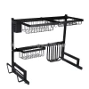Nadstar Dish Rack Stainless Steel Kitchen Drying Rack Extendable Over The Sink HP93-093