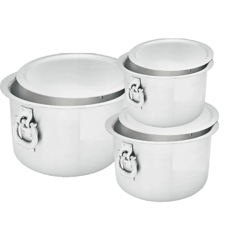Nadstar Aluminium Sufuria 3Pcs With Lid &Amp; Handle 210L 250L 300L Cookware Set Tope Cooking Pot For Commercial Use - Gauge 6 Kitchen Heavy Duty Tapela 1 Nadstar Aluminium Sufuria 3Pcs With Lid &Amp; Handle 210L 250L 300L Cookware Set Tope Cooking Pot For Commercial Use - Gauge 6 Kitchen Heavy Duty Tapela