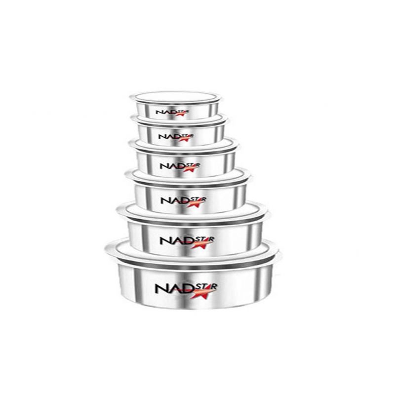 Nadstar Aluminum Sufuria 6Pcs With Lid 19-20-21-22-23-24 Cookware Set Tope Cooking Pot With Lid For Commercial Use - Kitchen Heavy Duty 1 Nadstar Aluminum Sufuria 6Pcs With Lid 19-20-21-22-23-24 Cookware Set Tope Cooking Pot With Lid For Commercial Use - Kitchen Heavy Duty