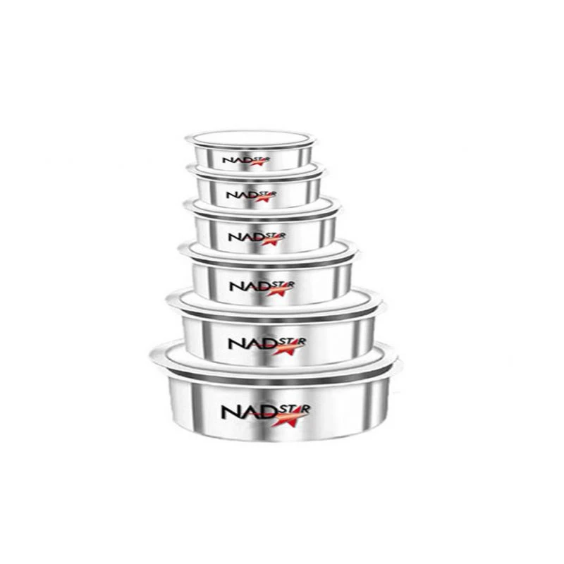 Nadstar Aluminum Sufuria 6Pcs With Lid 19-20-21-22-23-24 Cookware Set Tope Cooking Pot With Lid For Commercial Use - Kitchen Heavy Duty 1 Nadstar Aluminum Sufuria 6Pcs With Lid 19-20-21-22-23-24 Cookware Set Tope Cooking Pot With Lid For Commercial Use - Kitchen Heavy Duty