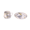 Nadstar Porcelain Cup & Saucer Golden Print Tea Coffee Cups 0035-1/2