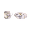 Nadstar Porcelain Cup & Saucer Golden Print Tea Coffee Cups 0035-1/2